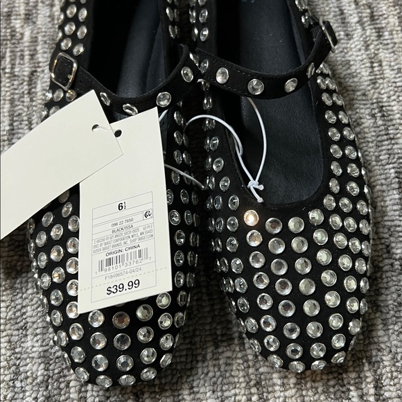 a New Day Womens Issa Rhinestone Mary Jane Ballet Flats Various Sizes - Picture 4 of 10